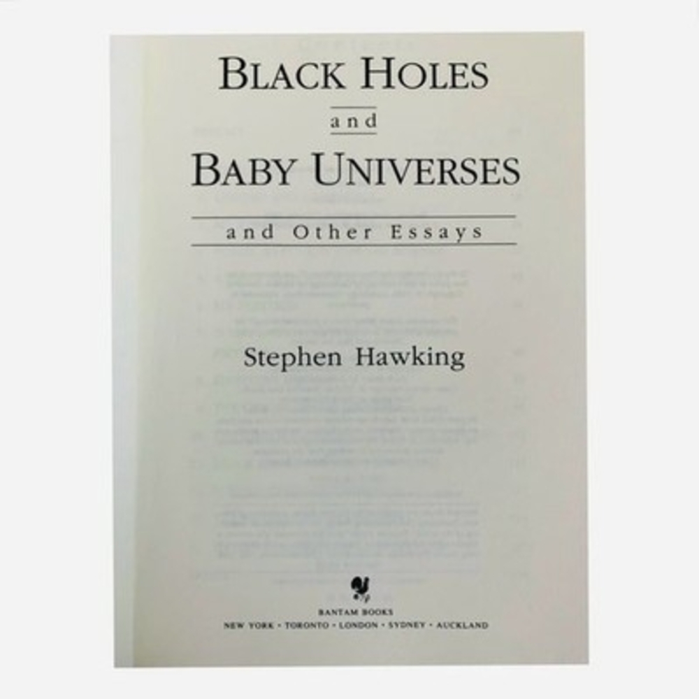 Stephen Hawking Black Holes and Baby Universes Essays 1993 - Picture 3 of 3